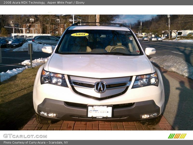 Aspen White Pearl / Ebony 2008 Acura MDX Technology