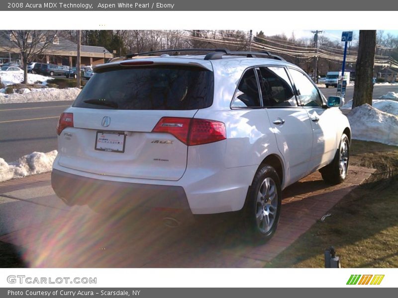 Aspen White Pearl / Ebony 2008 Acura MDX Technology