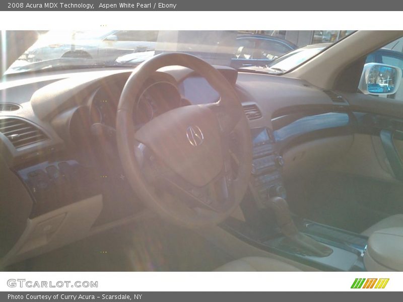 Aspen White Pearl / Ebony 2008 Acura MDX Technology