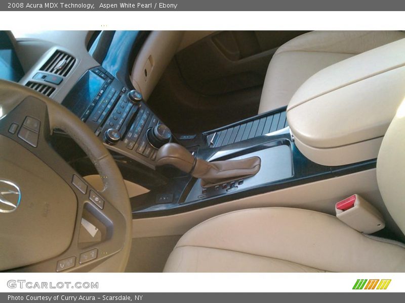 Aspen White Pearl / Ebony 2008 Acura MDX Technology