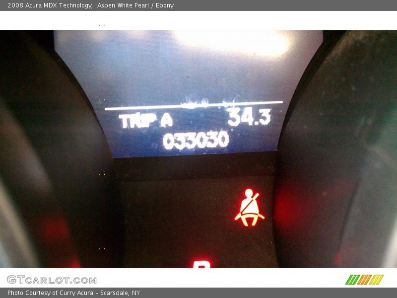 Aspen White Pearl / Ebony 2008 Acura MDX Technology