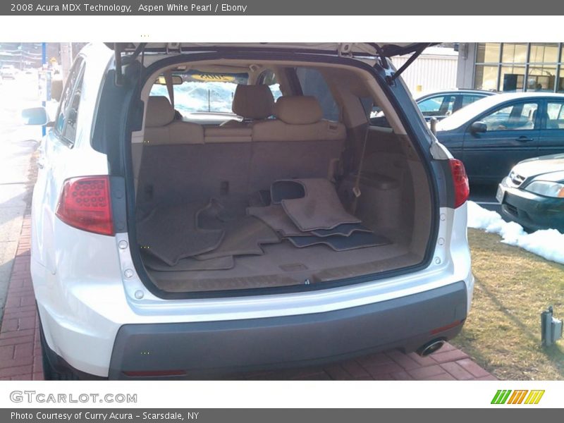 Aspen White Pearl / Ebony 2008 Acura MDX Technology