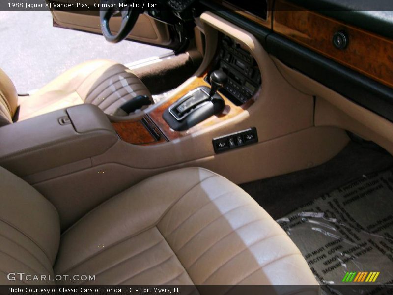 Crimson Metallic / Tan 1988 Jaguar XJ Vanden Plas
