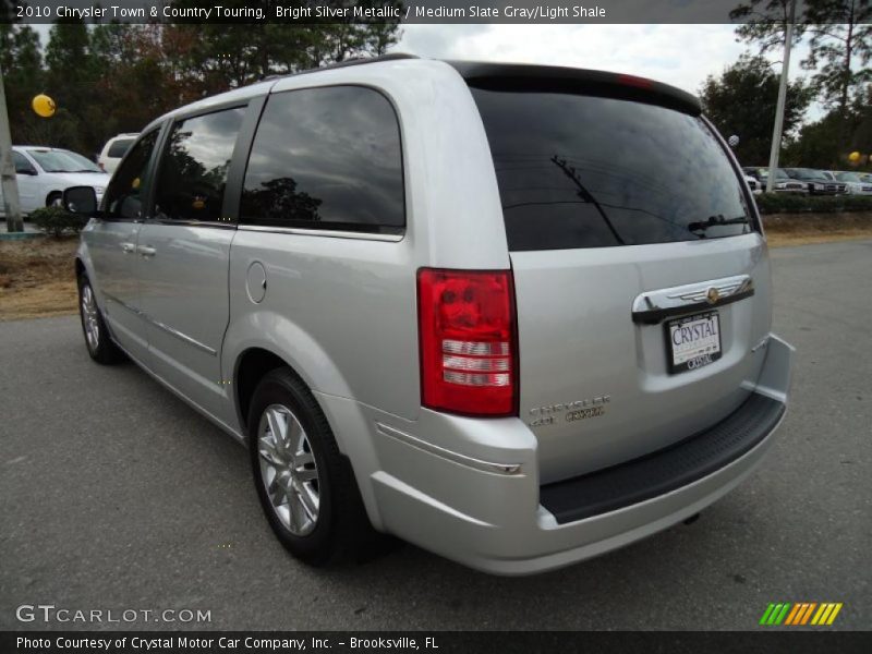 Bright Silver Metallic / Medium Slate Gray/Light Shale 2010 Chrysler Town & Country Touring