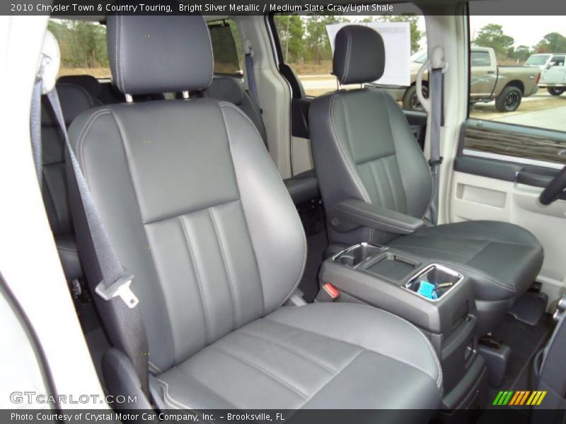 Bright Silver Metallic / Medium Slate Gray/Light Shale 2010 Chrysler Town & Country Touring