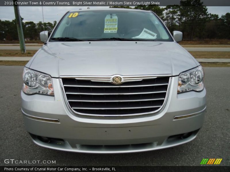 Bright Silver Metallic / Medium Slate Gray/Light Shale 2010 Chrysler Town & Country Touring