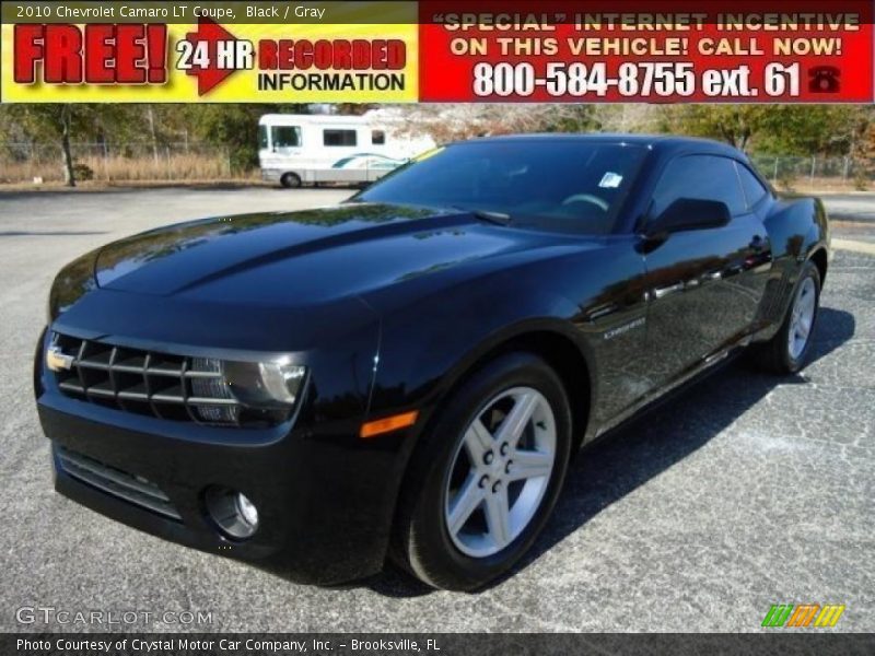Black / Gray 2010 Chevrolet Camaro LT Coupe