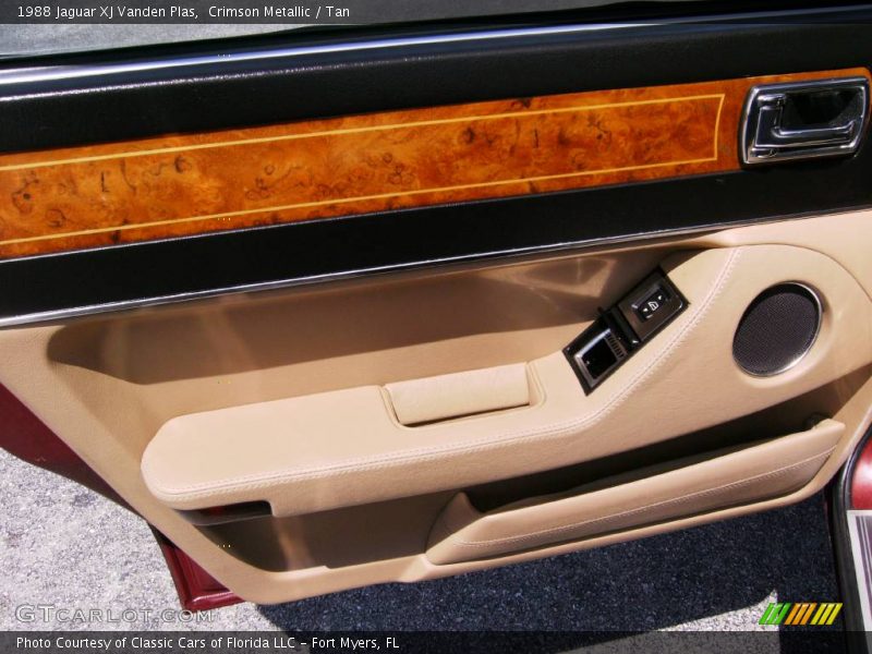 Crimson Metallic / Tan 1988 Jaguar XJ Vanden Plas