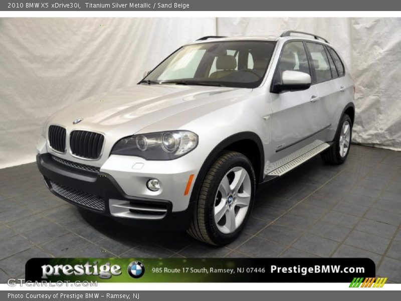 Titanium Silver Metallic / Sand Beige 2010 BMW X5 xDrive30i
