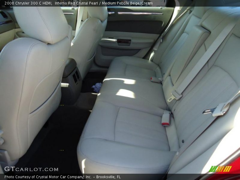 Inferno Red Crystal Pearl / Medium Pebble Beige/Cream 2008 Chrysler 300 C HEMI