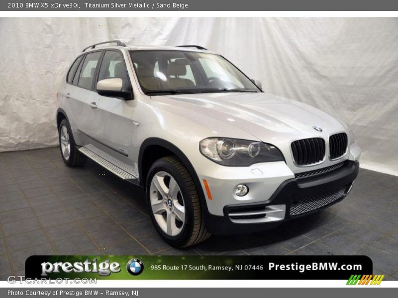 Titanium Silver Metallic / Sand Beige 2010 BMW X5 xDrive30i