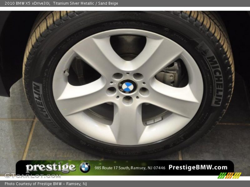 Titanium Silver Metallic / Sand Beige 2010 BMW X5 xDrive30i