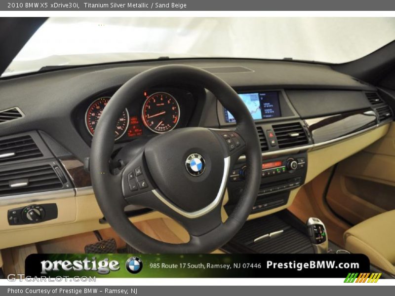 Titanium Silver Metallic / Sand Beige 2010 BMW X5 xDrive30i