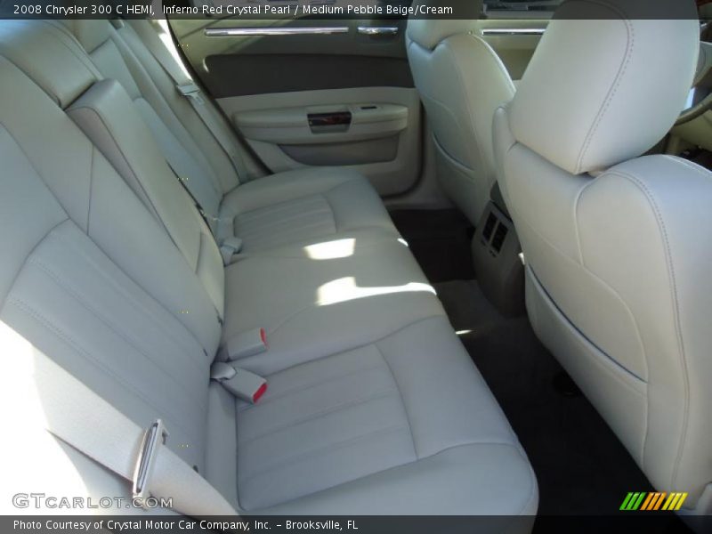 Inferno Red Crystal Pearl / Medium Pebble Beige/Cream 2008 Chrysler 300 C HEMI