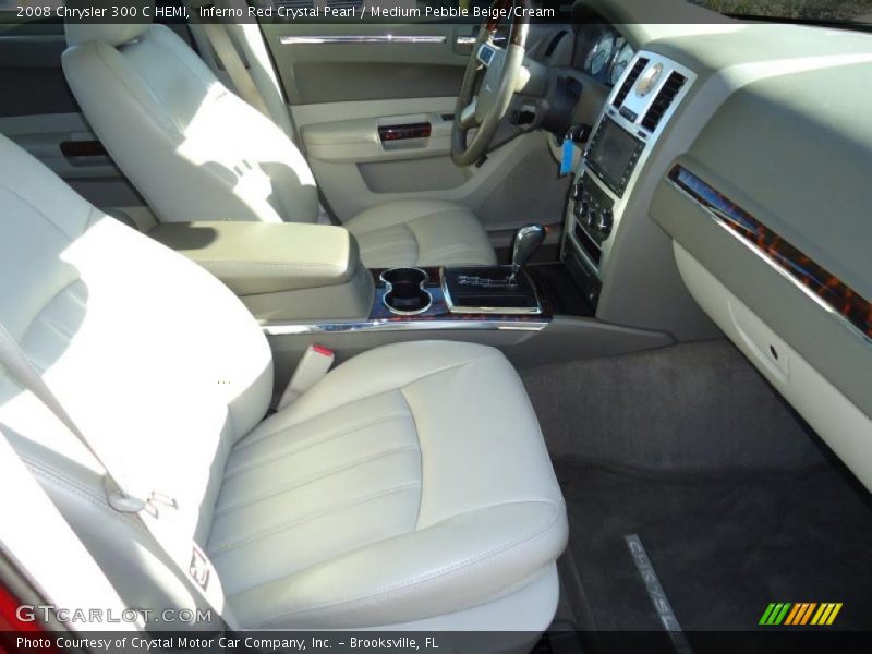 Inferno Red Crystal Pearl / Medium Pebble Beige/Cream 2008 Chrysler 300 C HEMI
