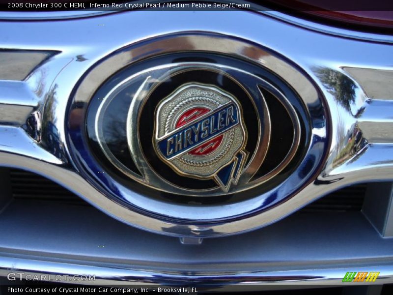 Inferno Red Crystal Pearl / Medium Pebble Beige/Cream 2008 Chrysler 300 C HEMI