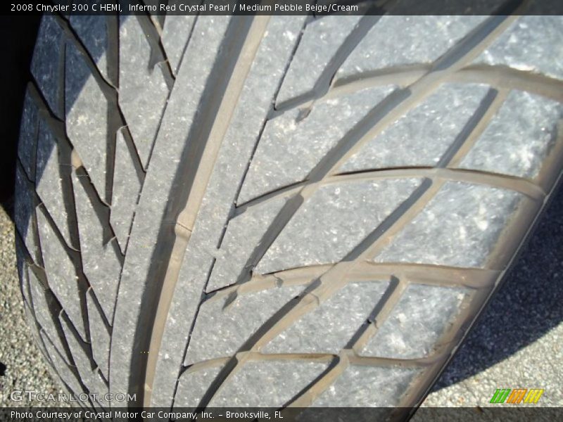 Inferno Red Crystal Pearl / Medium Pebble Beige/Cream 2008 Chrysler 300 C HEMI