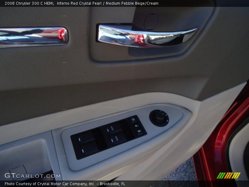 Inferno Red Crystal Pearl / Medium Pebble Beige/Cream 2008 Chrysler 300 C HEMI