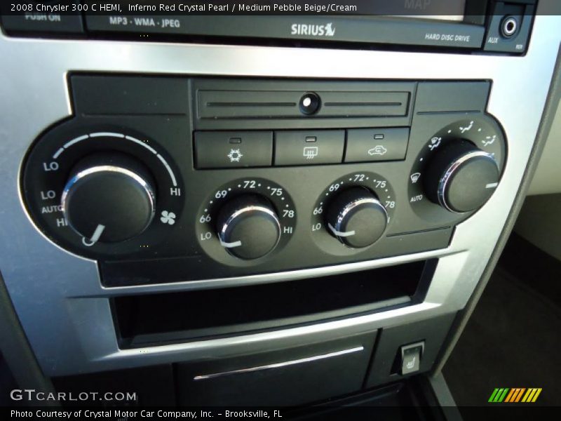 Inferno Red Crystal Pearl / Medium Pebble Beige/Cream 2008 Chrysler 300 C HEMI