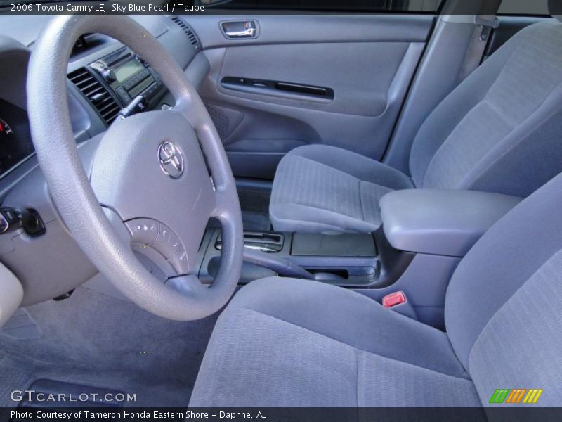 Sky Blue Pearl / Taupe 2006 Toyota Camry LE