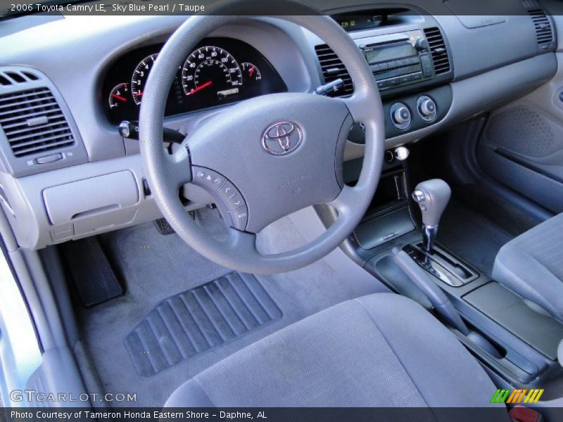 Sky Blue Pearl / Taupe 2006 Toyota Camry LE