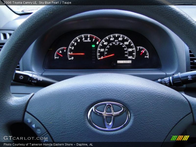 Sky Blue Pearl / Taupe 2006 Toyota Camry LE