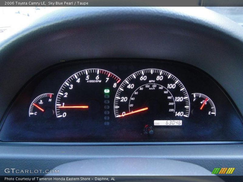 Sky Blue Pearl / Taupe 2006 Toyota Camry LE