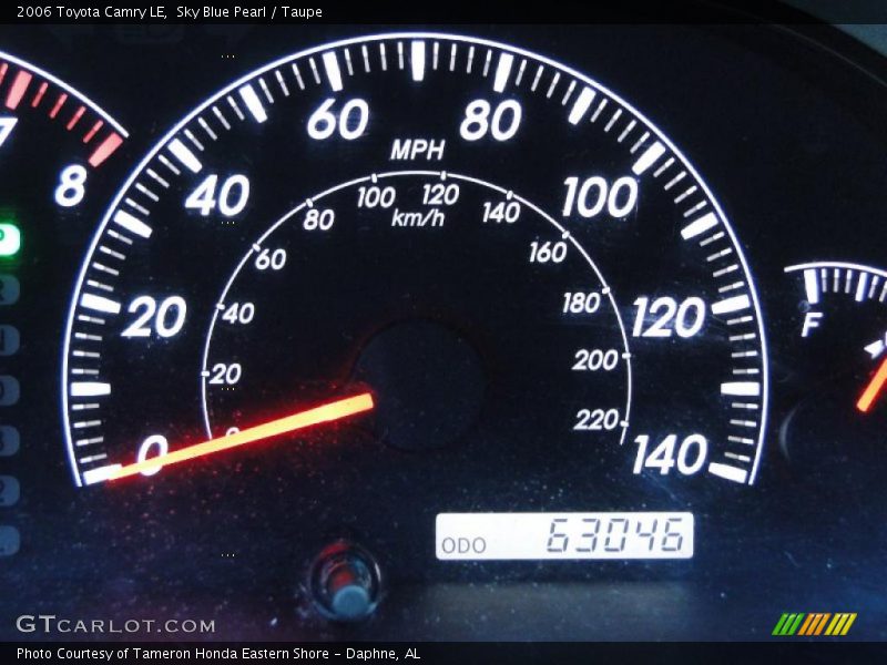 Sky Blue Pearl / Taupe 2006 Toyota Camry LE