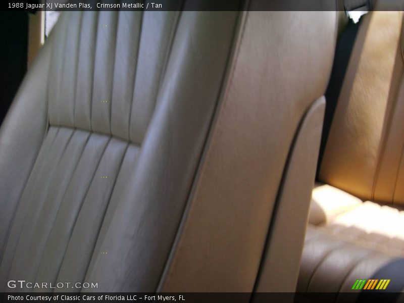 Crimson Metallic / Tan 1988 Jaguar XJ Vanden Plas