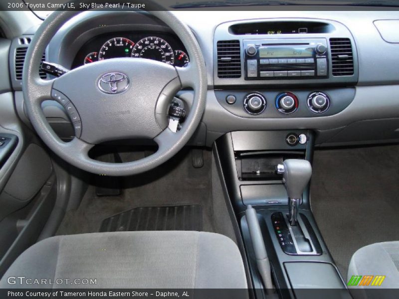 Sky Blue Pearl / Taupe 2006 Toyota Camry LE