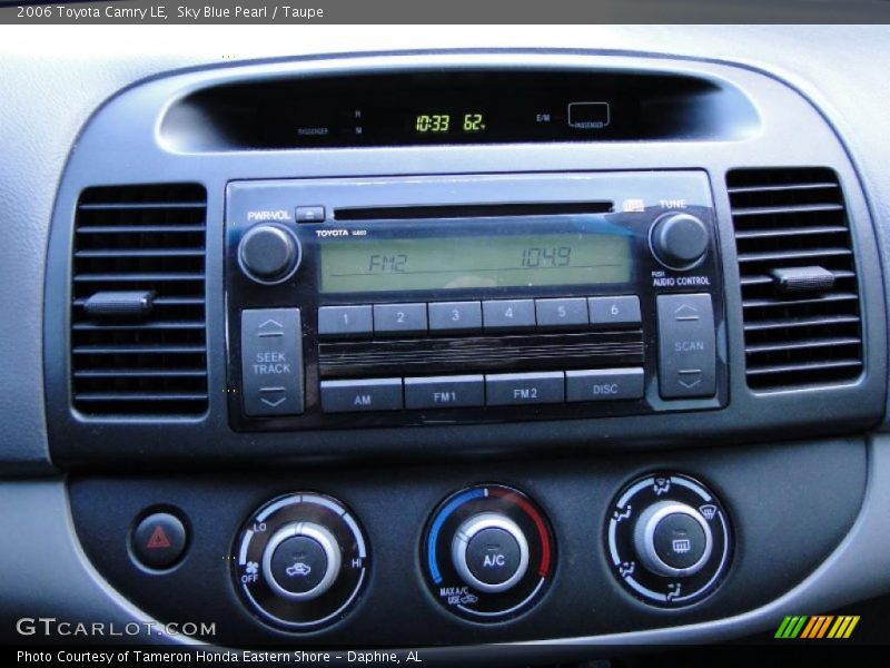 Sky Blue Pearl / Taupe 2006 Toyota Camry LE