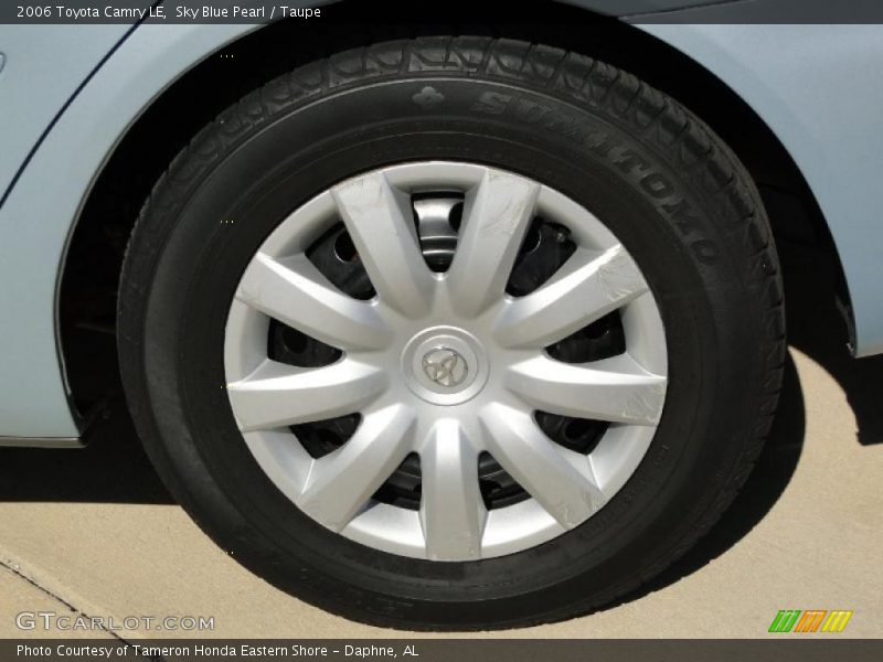 Sky Blue Pearl / Taupe 2006 Toyota Camry LE