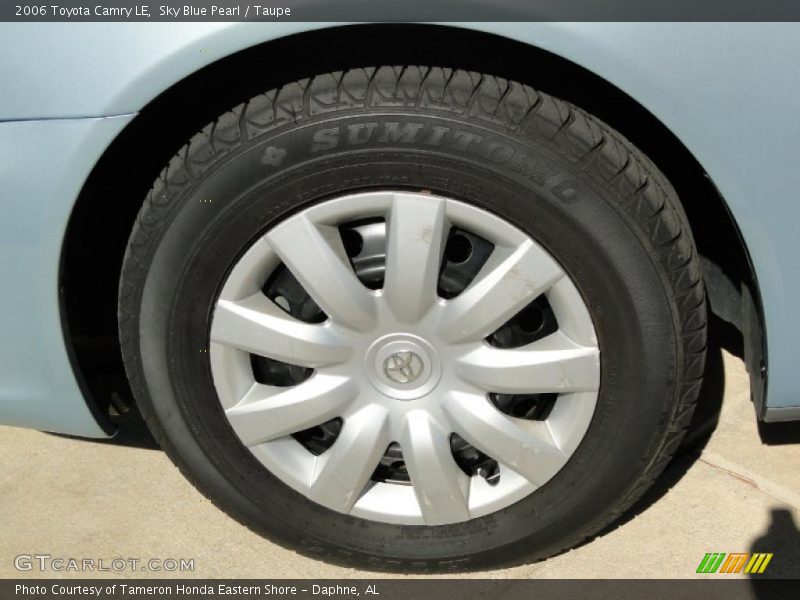 Sky Blue Pearl / Taupe 2006 Toyota Camry LE