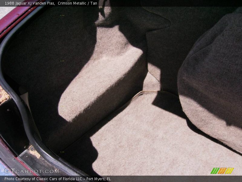 Crimson Metallic / Tan 1988 Jaguar XJ Vanden Plas