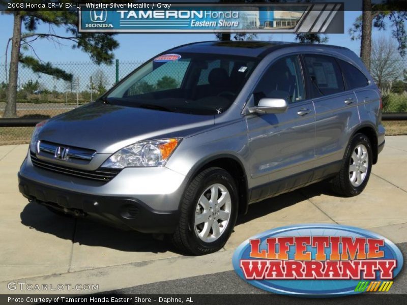 Whistler Silver Metallic / Gray 2008 Honda CR-V EX-L