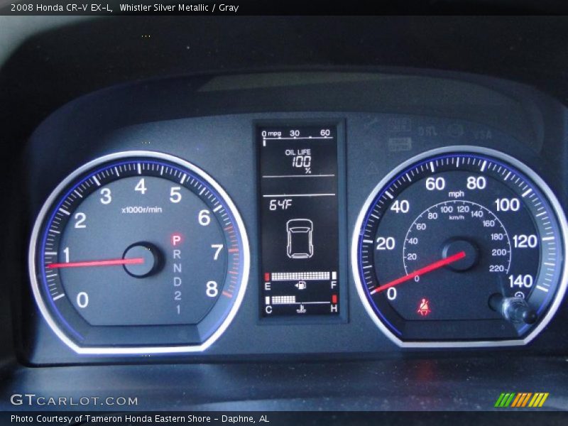 Whistler Silver Metallic / Gray 2008 Honda CR-V EX-L