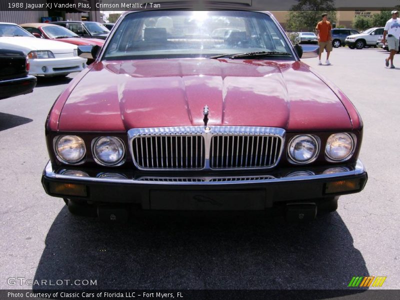 Crimson Metallic / Tan 1988 Jaguar XJ Vanden Plas