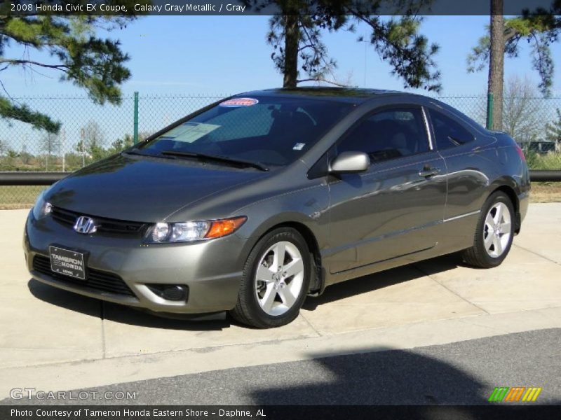 Galaxy Gray Metallic / Gray 2008 Honda Civic EX Coupe