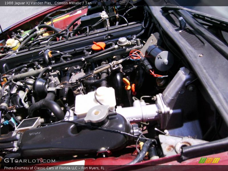 Crimson Metallic / Tan 1988 Jaguar XJ Vanden Plas