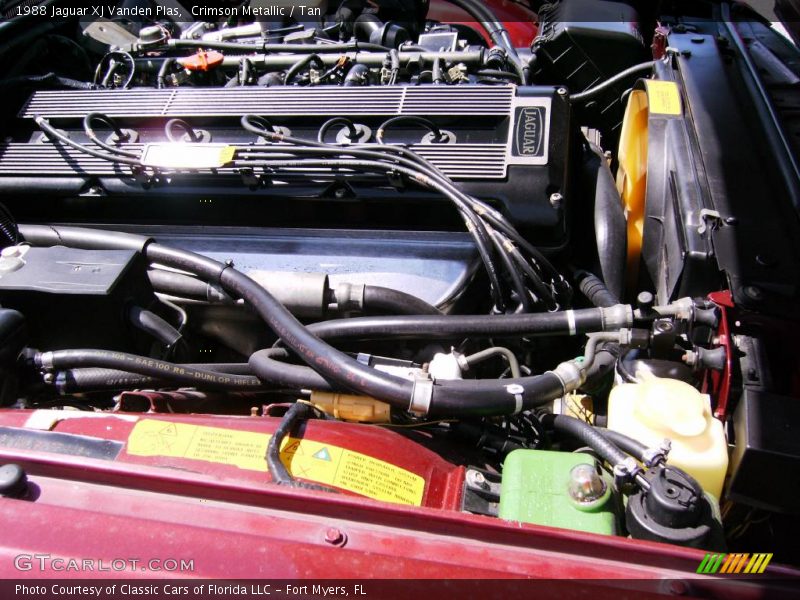 Crimson Metallic / Tan 1988 Jaguar XJ Vanden Plas