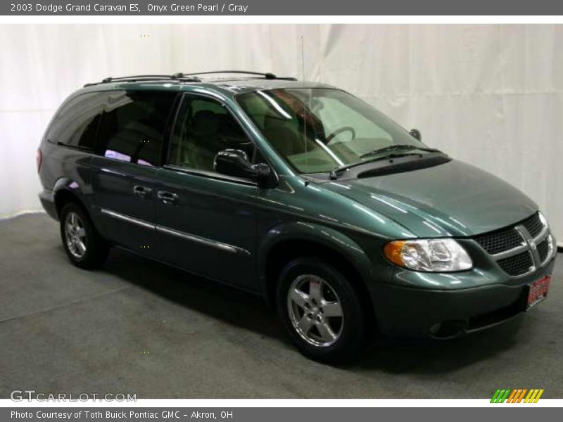Onyx Green Pearl / Gray 2003 Dodge Grand Caravan ES