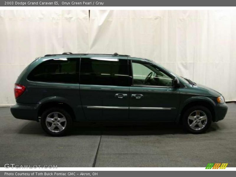 Onyx Green Pearl / Gray 2003 Dodge Grand Caravan ES