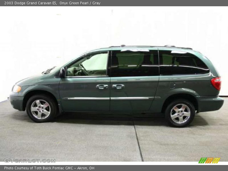 Onyx Green Pearl / Gray 2003 Dodge Grand Caravan ES