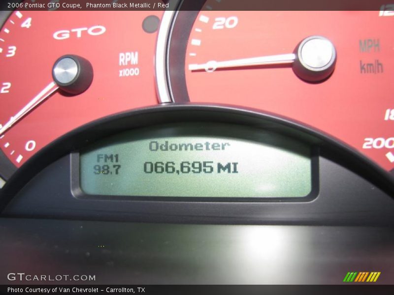 Phantom Black Metallic / Red 2006 Pontiac GTO Coupe
