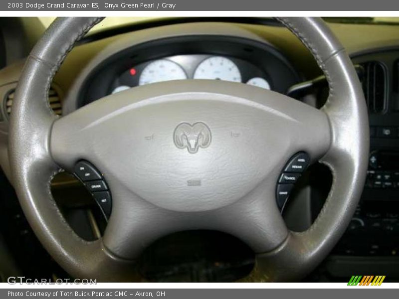 Onyx Green Pearl / Gray 2003 Dodge Grand Caravan ES