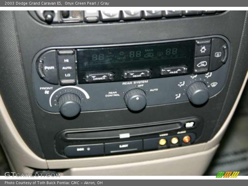 Controls of 2003 Grand Caravan ES