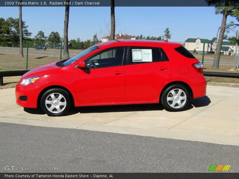 Radiant Red / Dark Charcoal 2009 Toyota Matrix 1.8