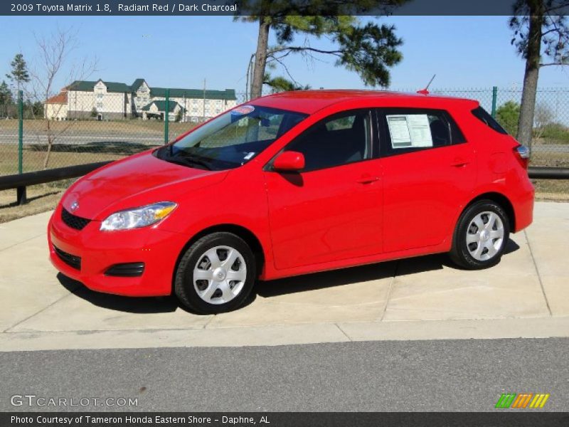 Radiant Red / Dark Charcoal 2009 Toyota Matrix 1.8