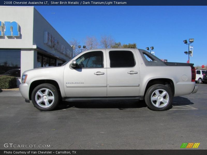 Silver Birch Metallic / Dark Titanium/Light Titanium 2008 Chevrolet Avalanche LT