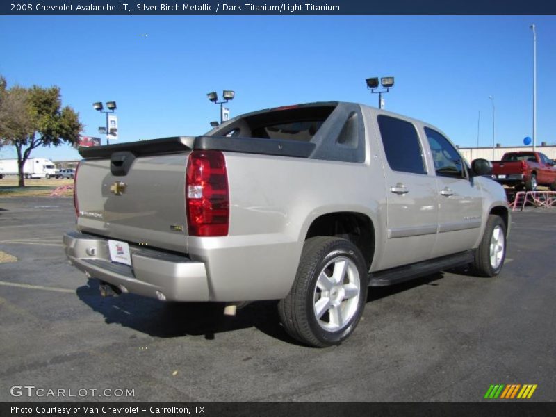 Silver Birch Metallic / Dark Titanium/Light Titanium 2008 Chevrolet Avalanche LT